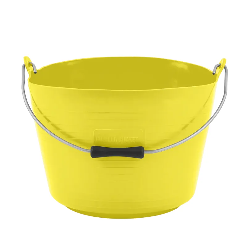 Red Gorilla Flexible Plastic Bucket 22L Yellow