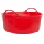 Red Gorilla Small Shallow 15L Tub Red