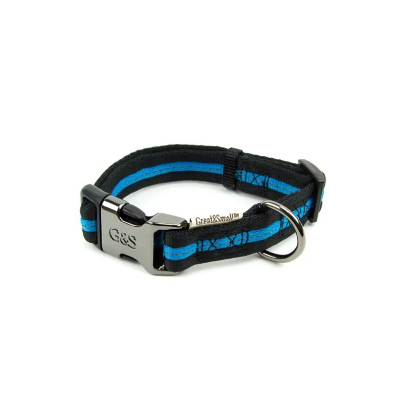 Great and Small Classic Soft Nylon Collar Blue