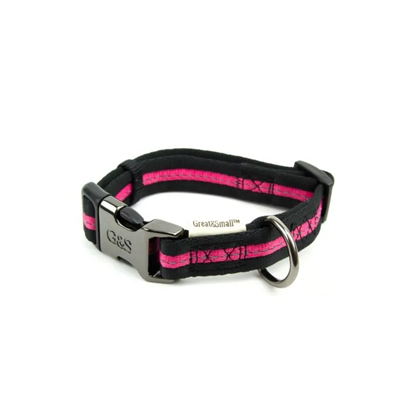 Great and Small Classic Soft Nylon Collar Pink