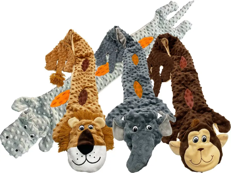 Hem and Boo Super Long Multi Squeaker Toy 113cm Mixed