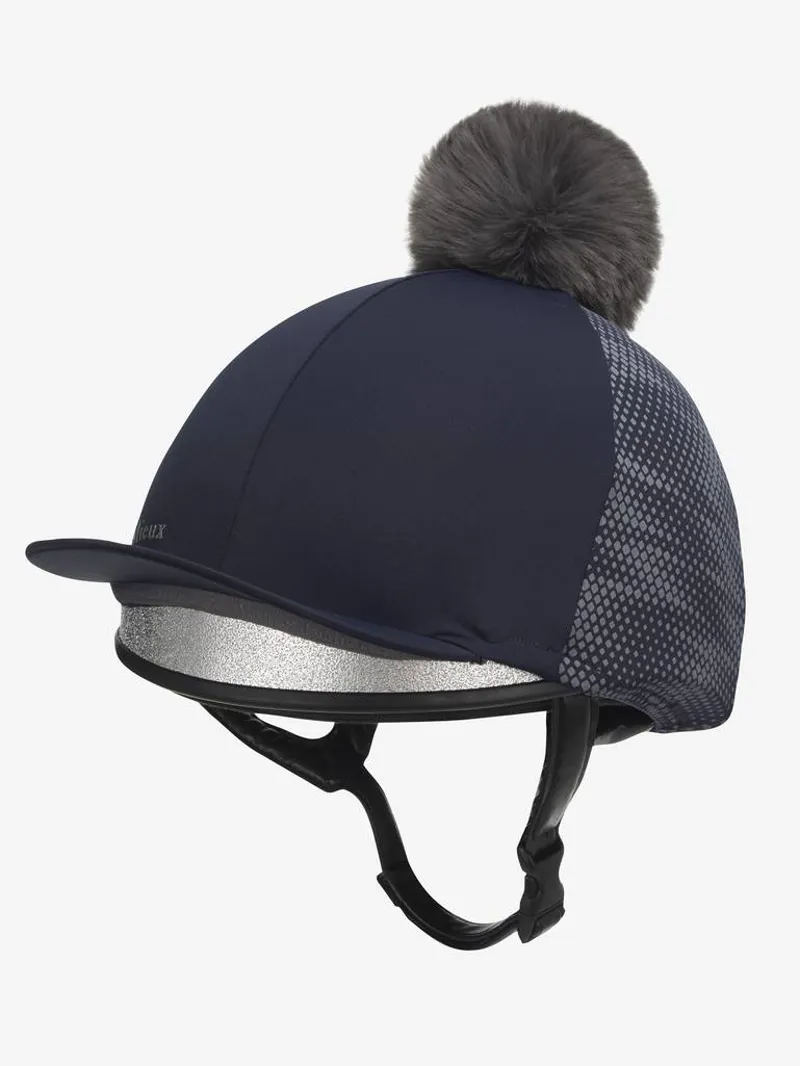 LeMieux Eleanor Pom Hat Silk Navy-1