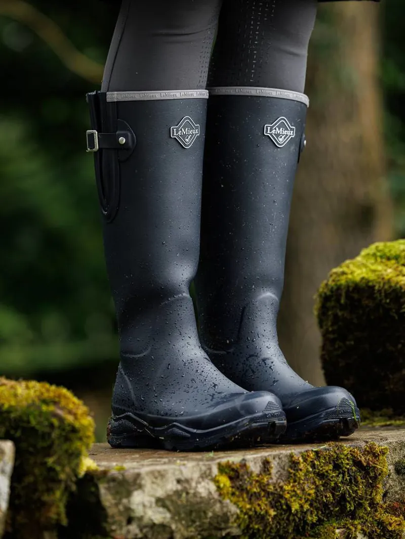 LeMieux Stride Wellington Boot in Navy-5
