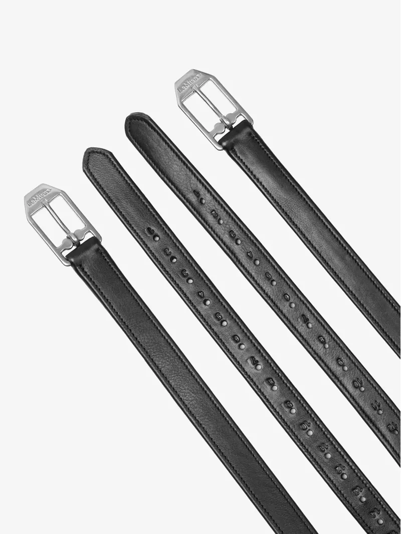 LeMieux Arika Stirrup Leather Black-1