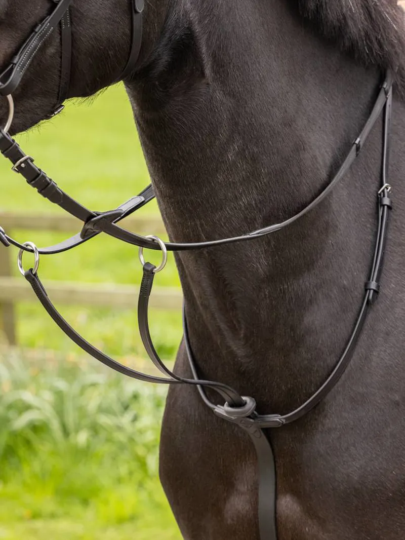 LeMieux Arika Running Martingale in Black/Silver-1