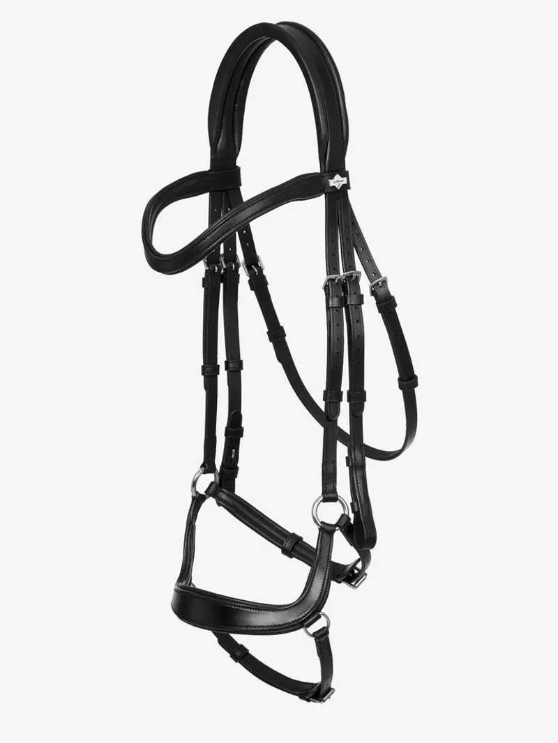 LeMieux Arika Drop Bridle in Black/Silver-1