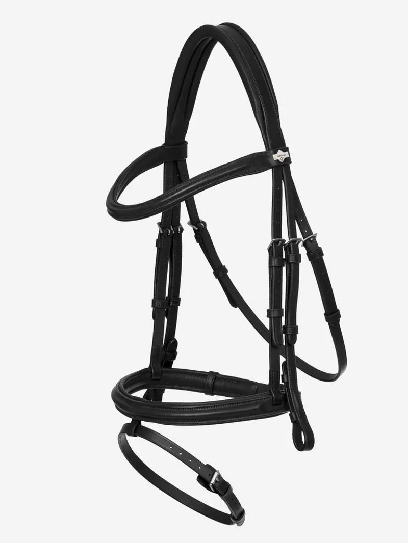 LeMieux Arika Flash Bridle in Black/Silver-1