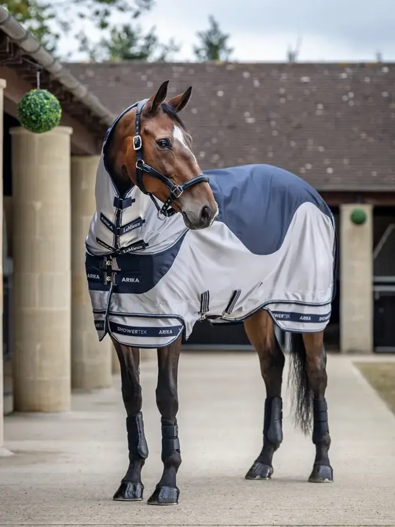 LeMieux Arika Shower-Tek Fly Rug - Navy-1