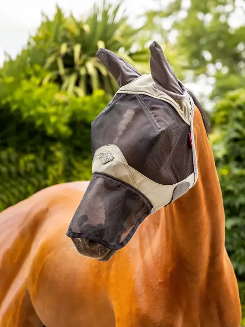 LeMieux Visor-Tek Full Fly Mask - Fern-1