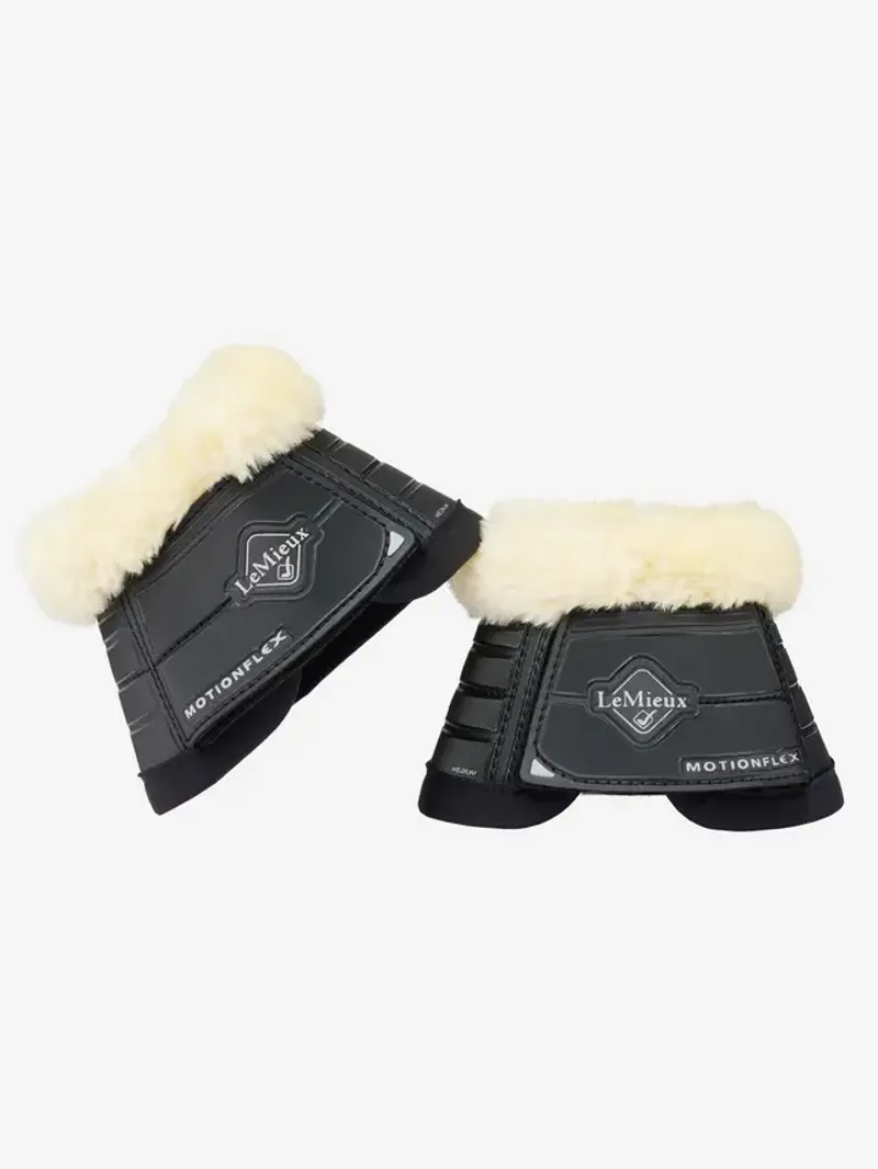 LeMieux Motionflex Overreach Boot with Fleece Edge Black/Natural