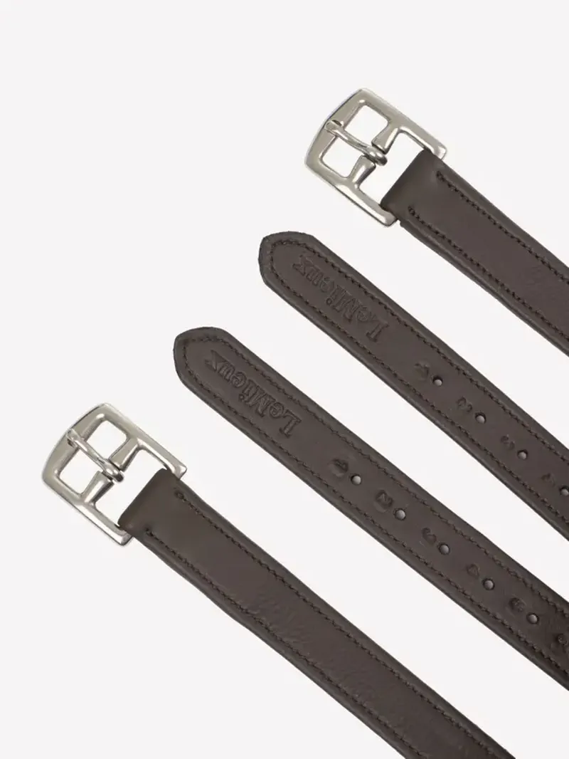 LeMieux Childrens Stirrup Leathers Brown-1
