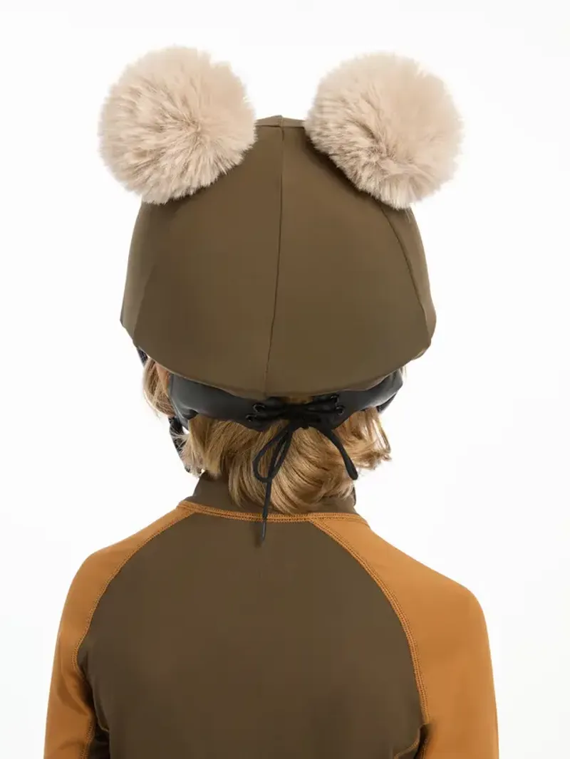 LeMieux Mini Double Pom Hat Silk Alpine-1