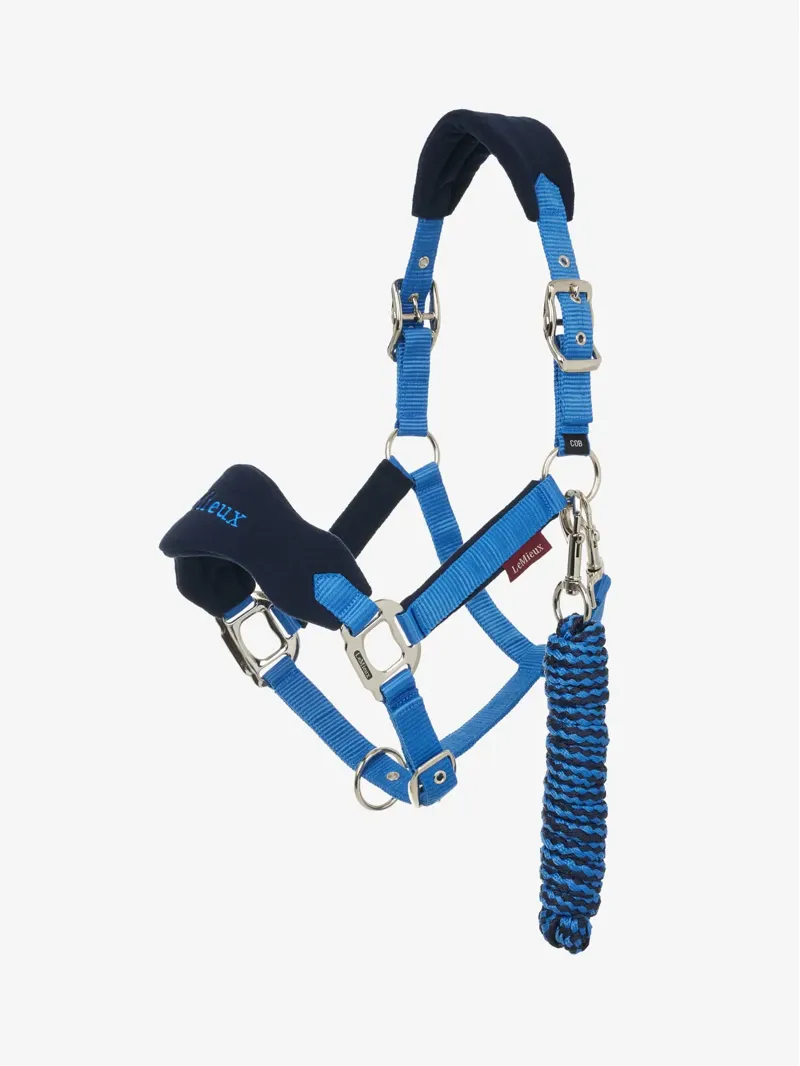 LeMieux Vogue Headcollar and Leadrope Benetton Blue