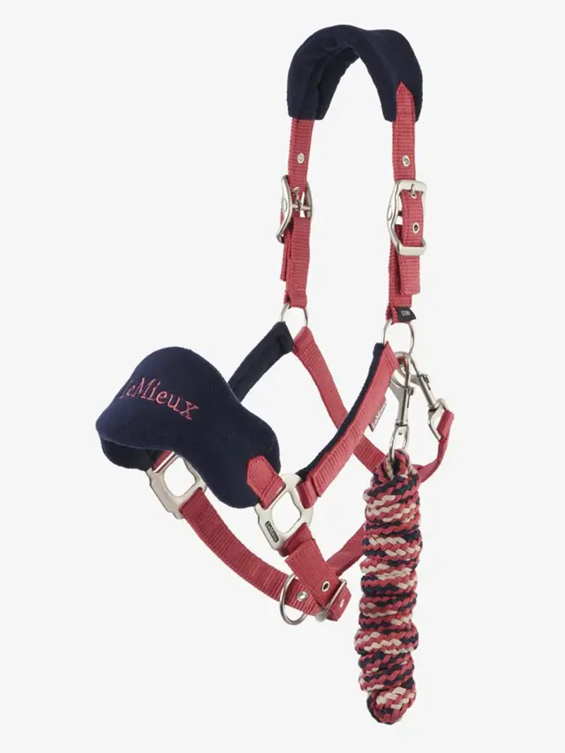 LeMieux Mini Vogue Headcollar and Leadrope Cranberry