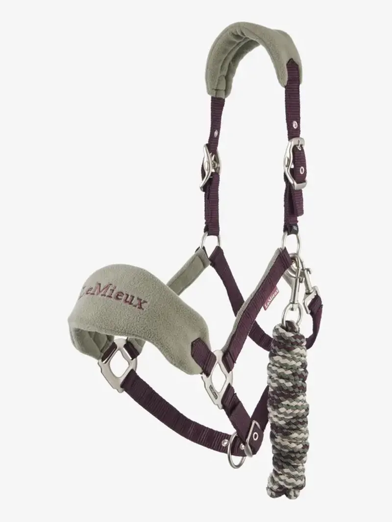 LeMieux Mini Vogue Headcollar and Leadrope Damson