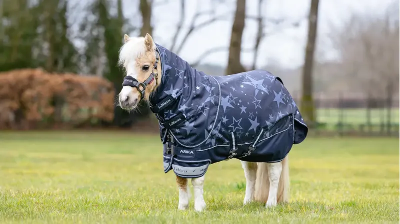 LeMieux Arika Star 0g Turnout Rug Navy-1