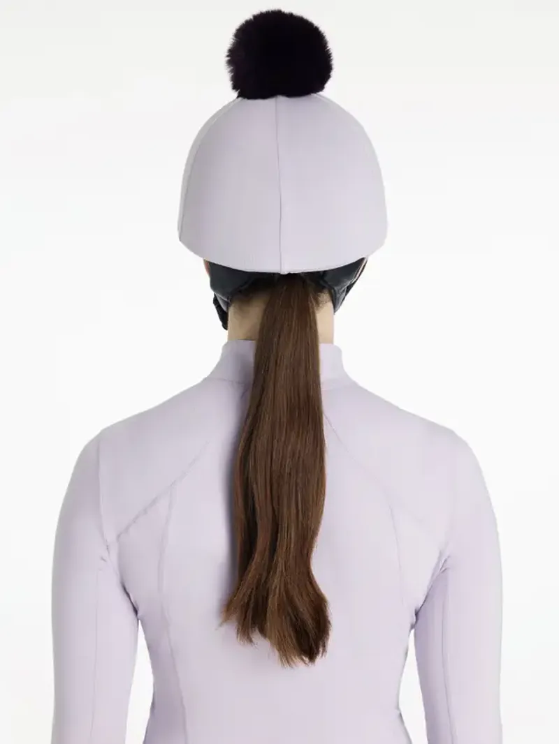 LeMieux Classique Pom Hat Silk Lilac-1