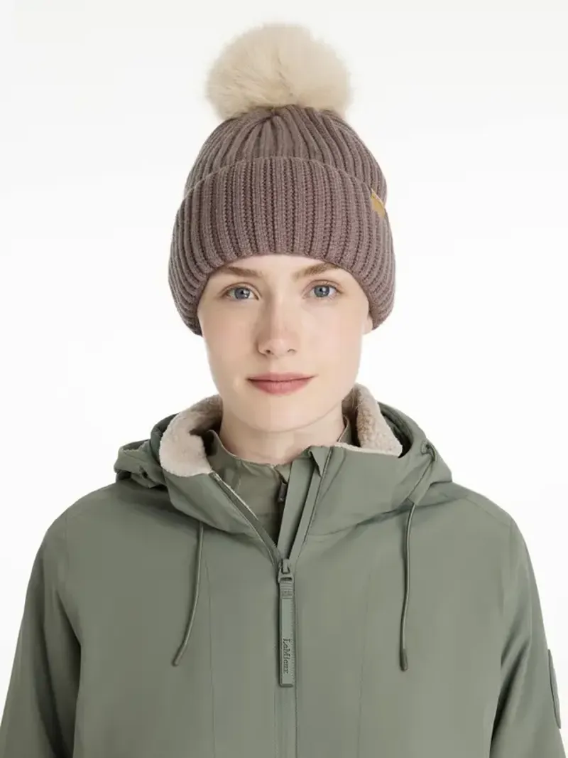 LeMieux Clara Rib Beanie Walnut
