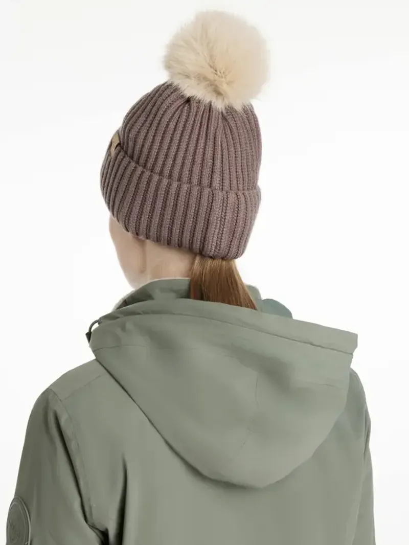 LeMieux Clara Rib Beanie Walnut-1