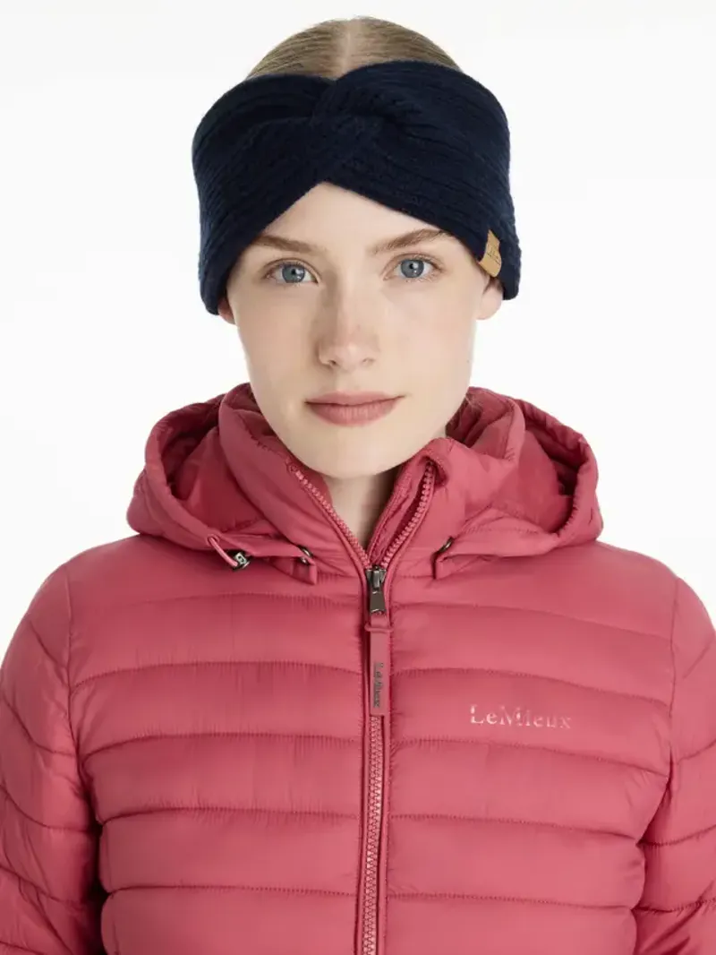 LeMieux Clara Rib Knot Headband Navy