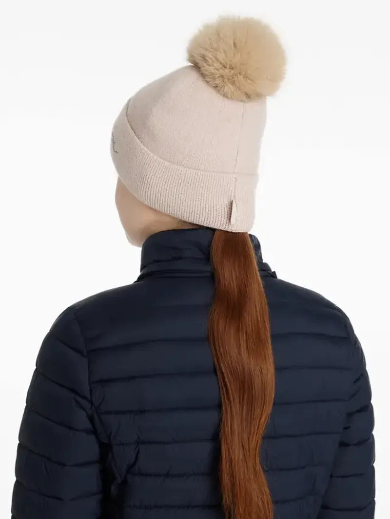 LeMieux Sparkle Beanie Stone-1