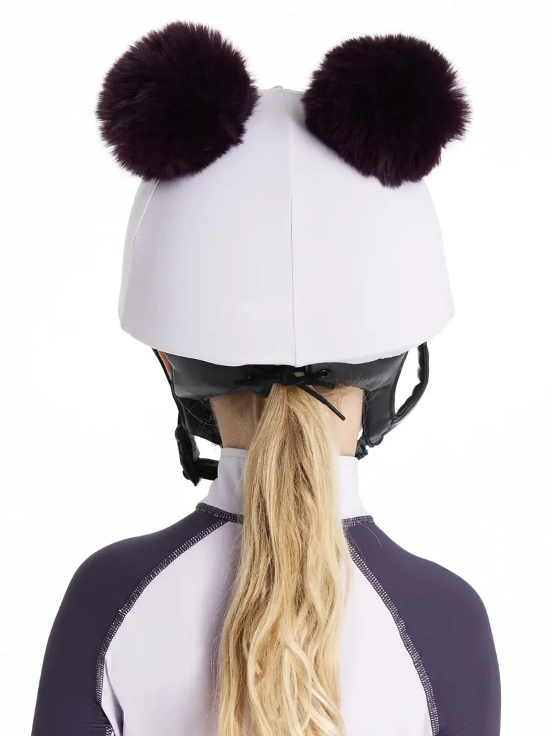 LeMieux Mini Double Pom Hat Silk Lilac-1