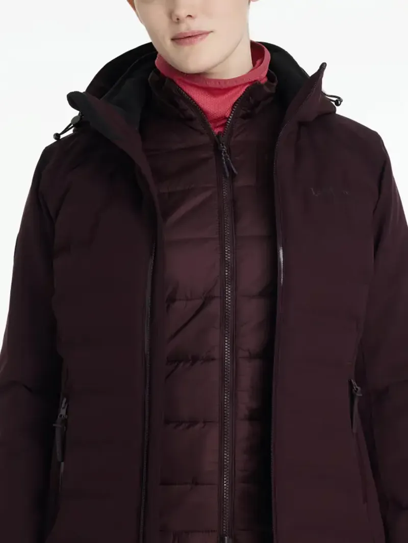 LeMieux Brooke Waterproof Hybrid Jacket Damson-1