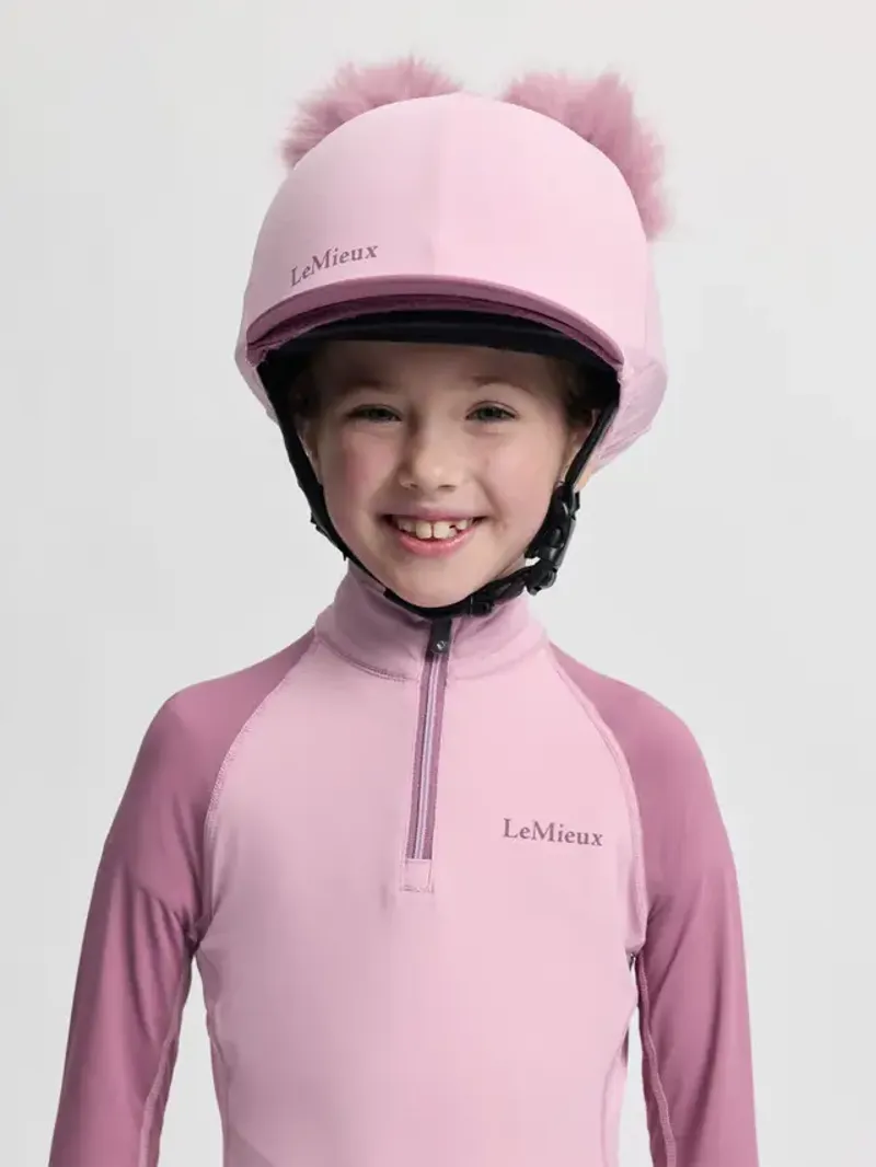 LeMieux Mini Double Pom Hat Silk Fondant