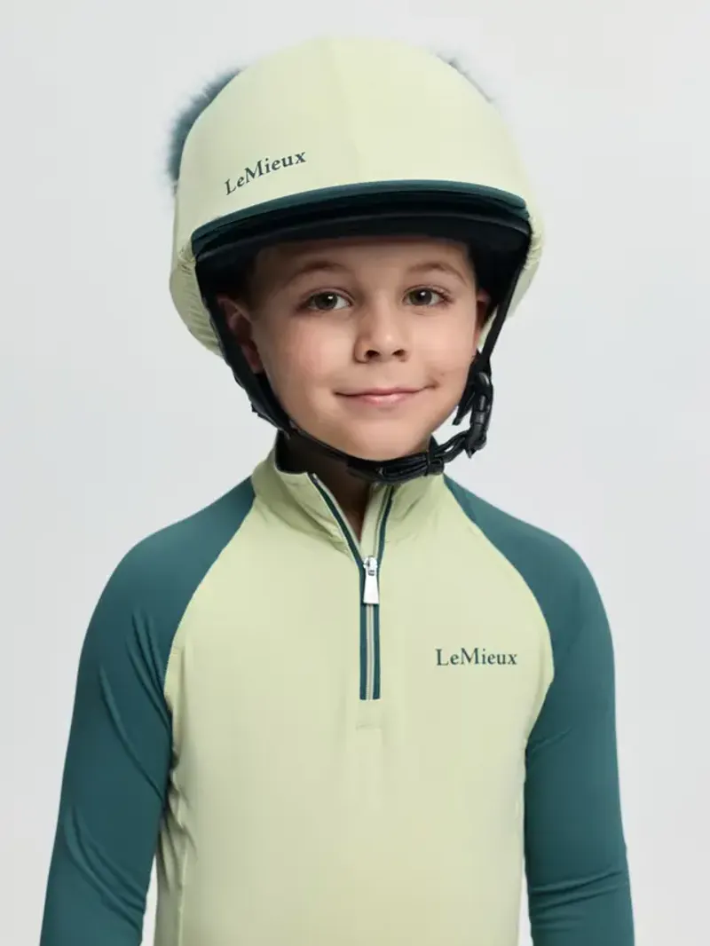 LeMieux Mini Double Pom Hat Silk Macaron