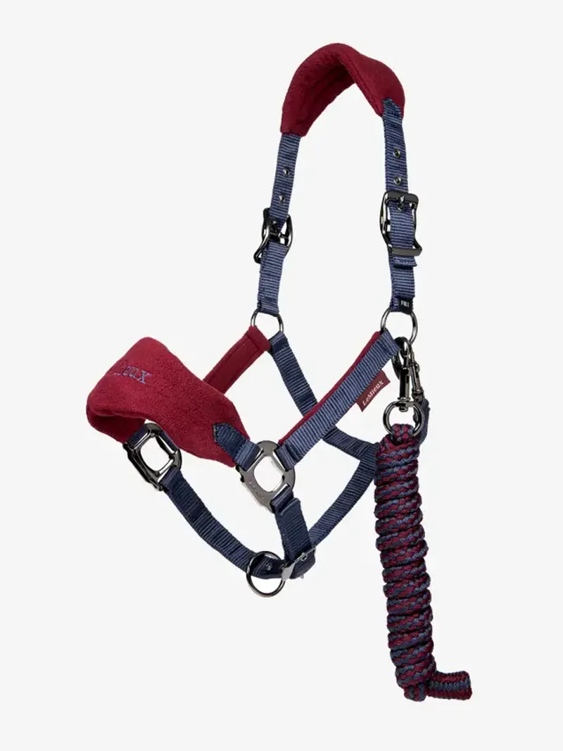 LeMieux Vogue Headcollar and Leadrope Burgundy