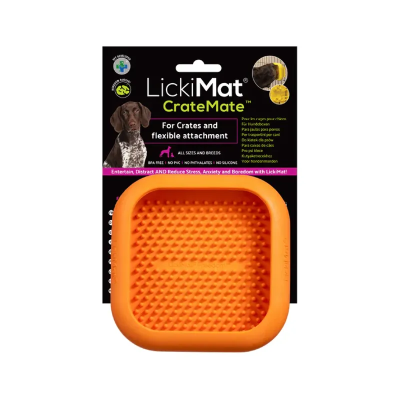 Lickimat Crate Mate Orange