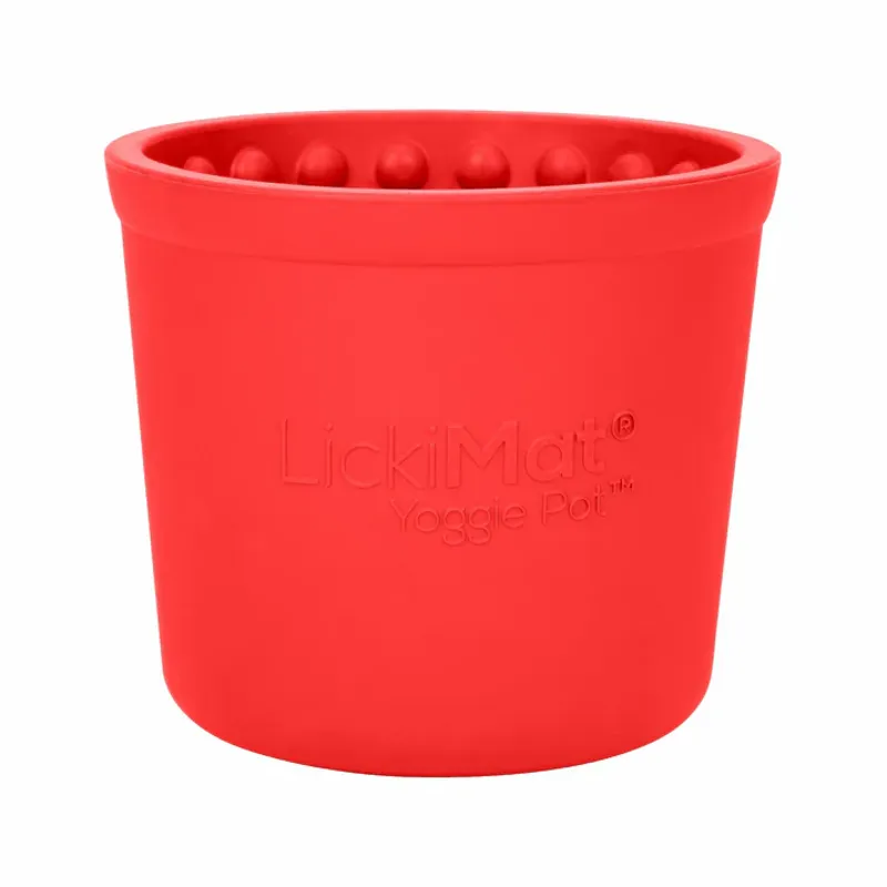Lickimat Yoggie Pot Red
