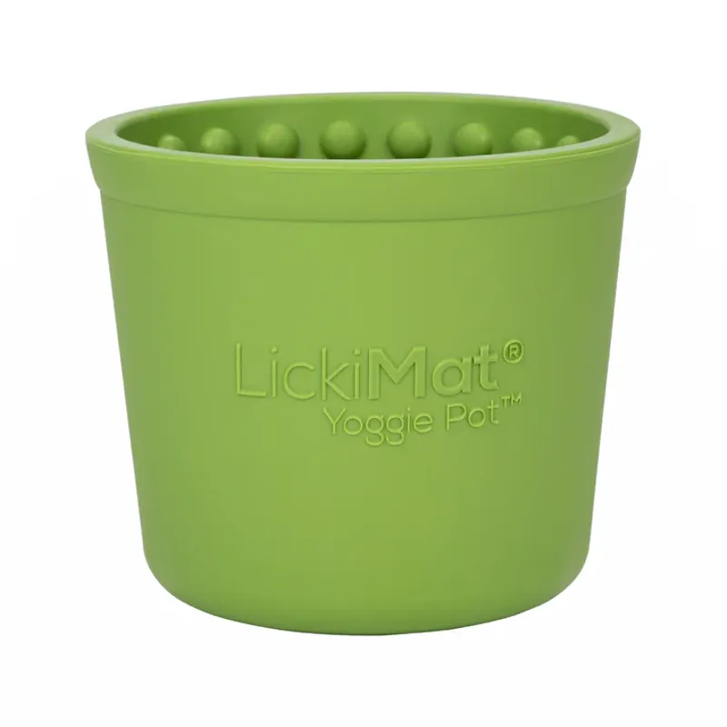 Lickimat Yoggie Pot Green
