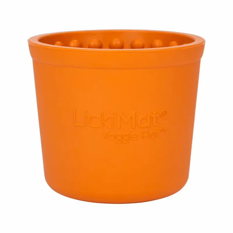 Lickimat Yoggie Pot Orange