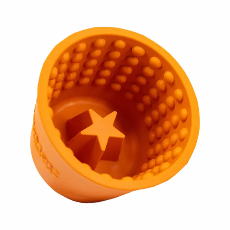 Lickimat Yoggie Pot Orange-1