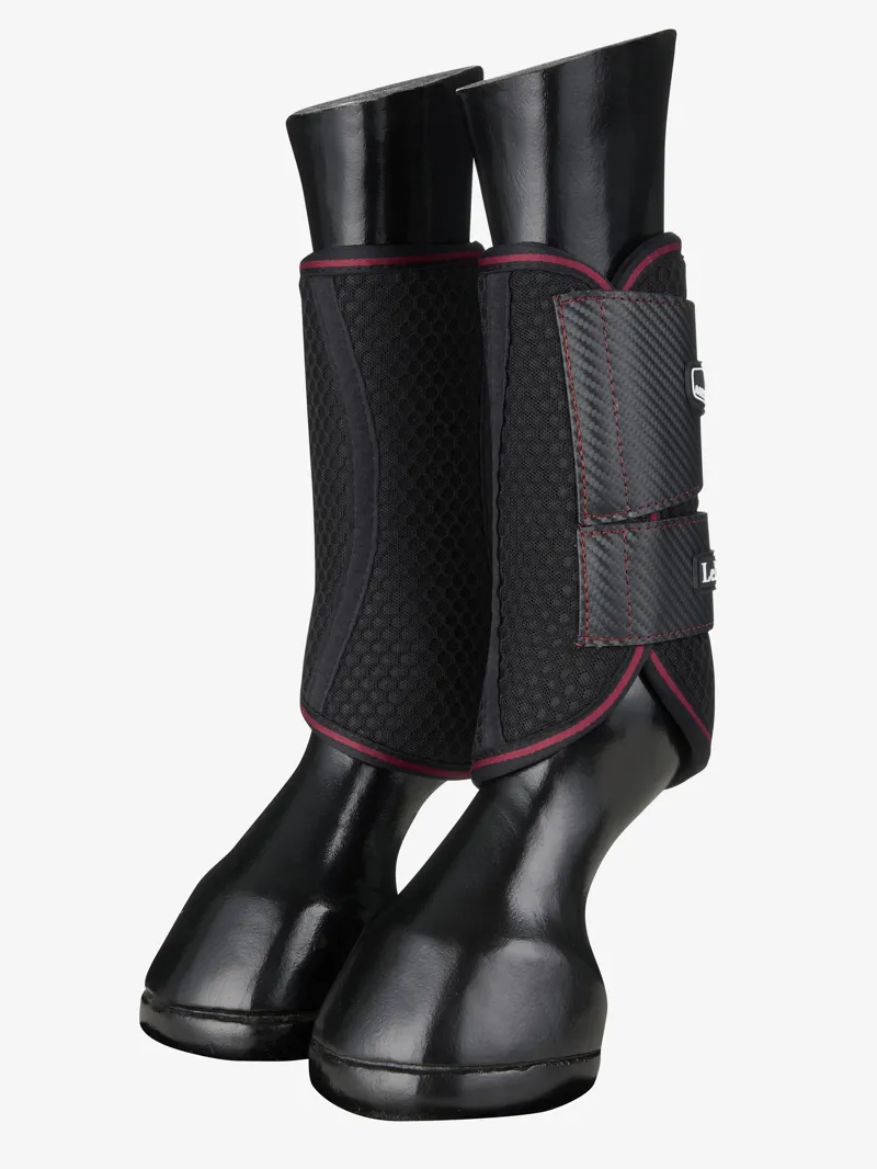 LeMieux Carbon Mesh Wrap Boots - Mulberry