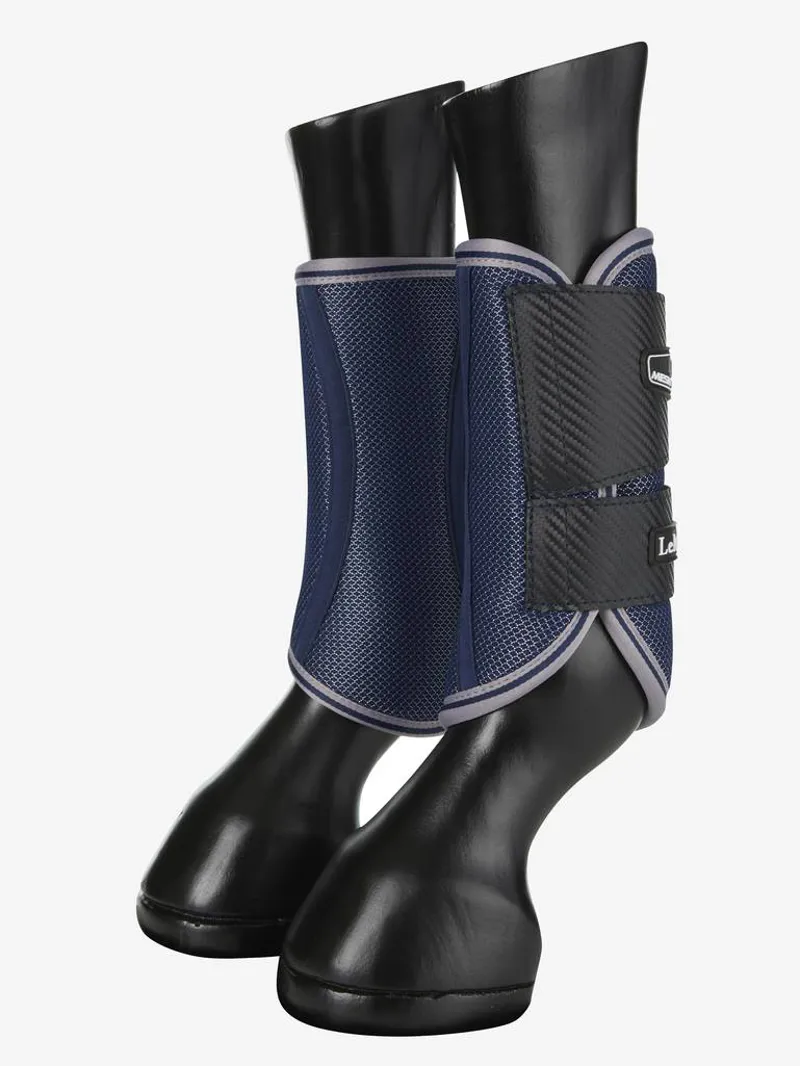 LeMieux Carbon Mesh Wrap Boots - Navy X-Large