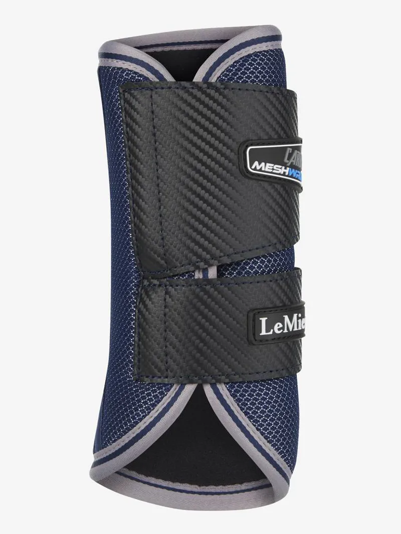 LeMieux Carbon Mesh Wrap Boots - Navy X-Large-3