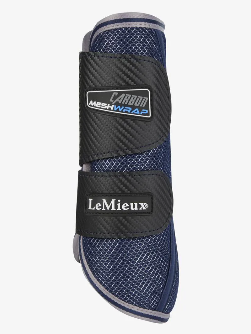 LeMieux Carbon Mesh Wrap Boots - Navy X-Large-1
