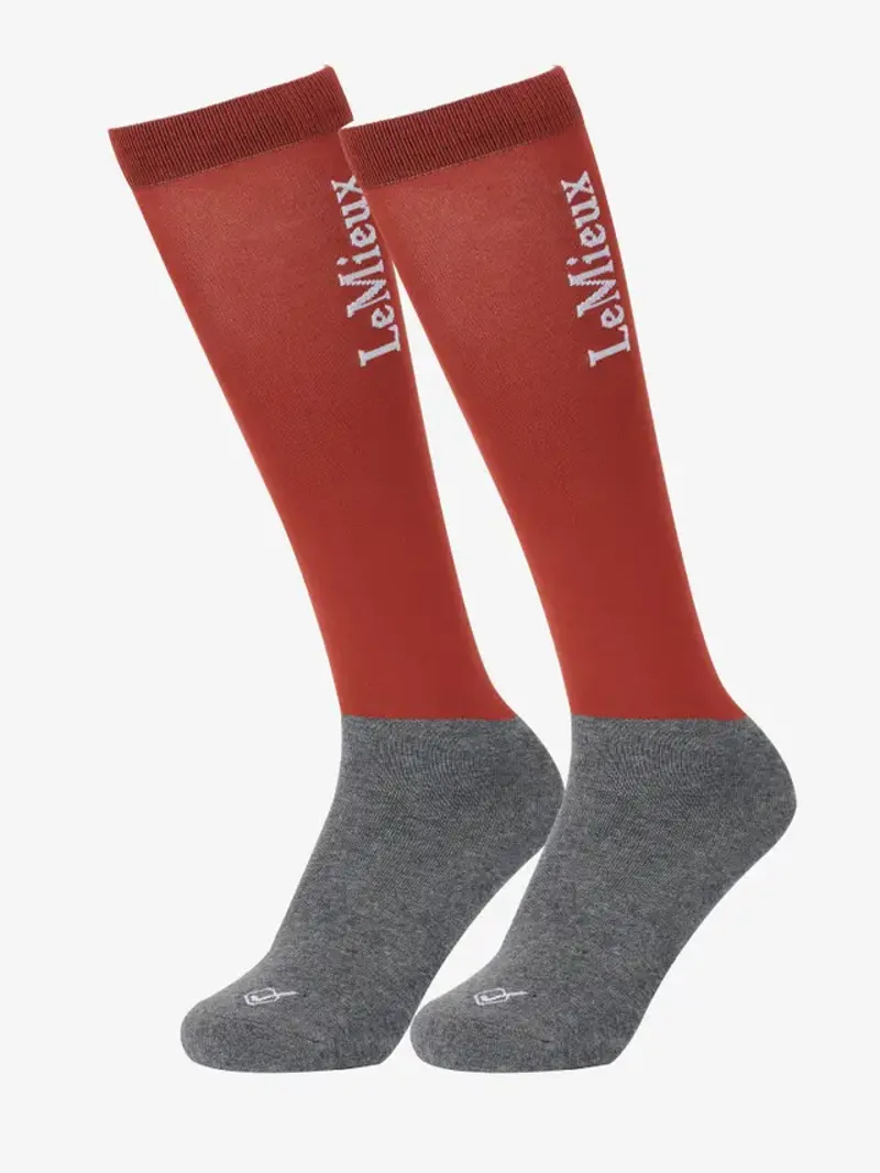 LeMieux Competition Socks 2pk Sienna