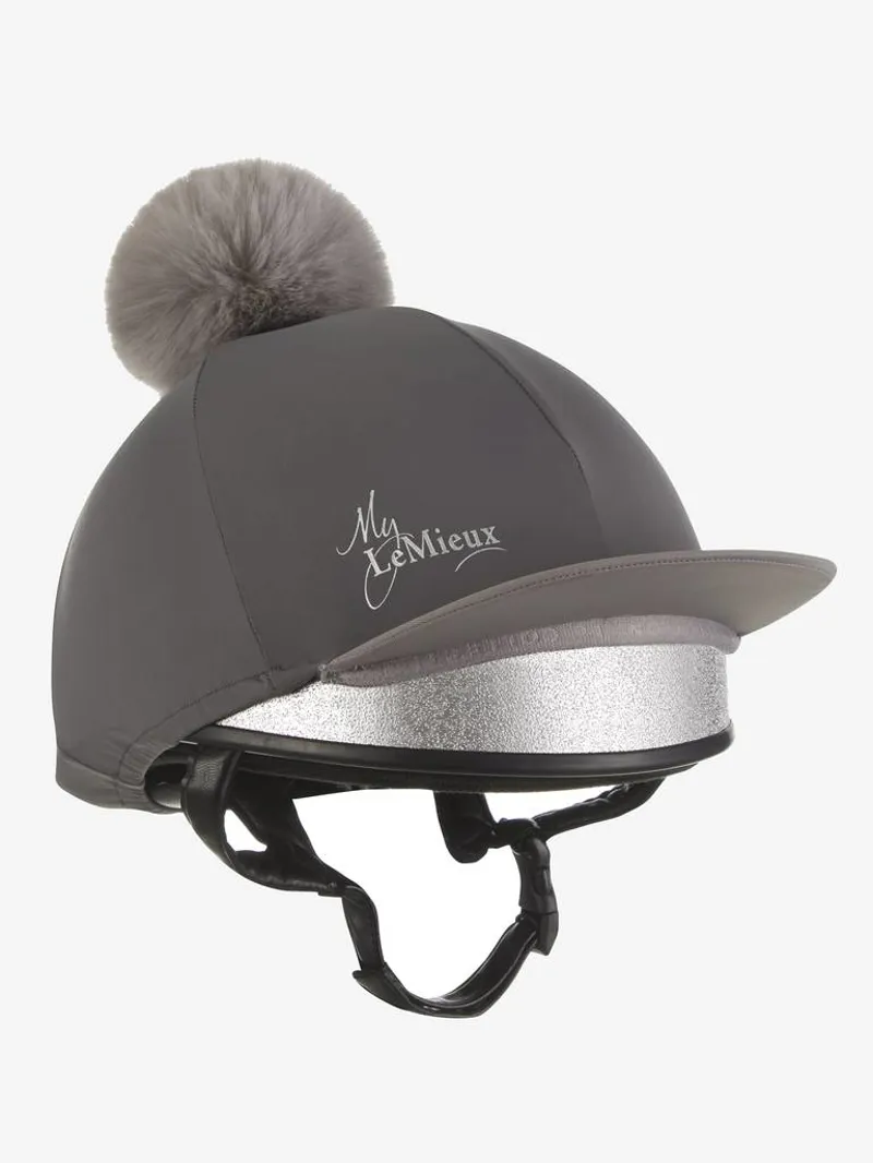LeMieux Pom Hat Silk Slate Grey