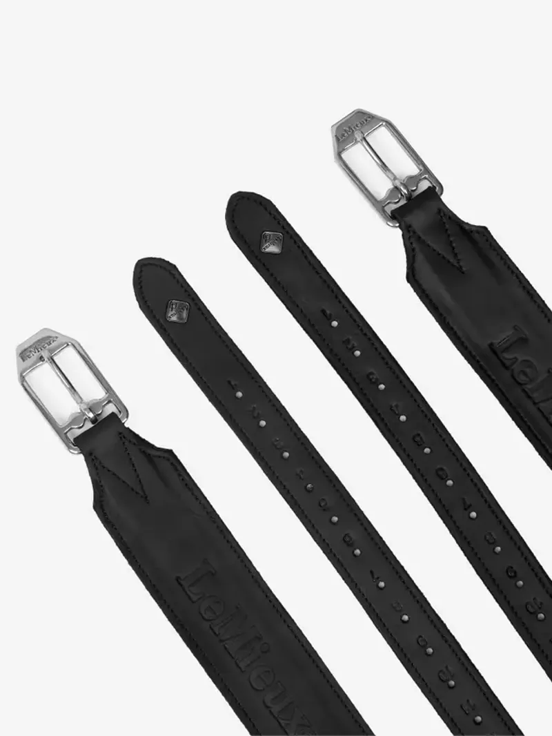 LeMieux Vector Pro Stirrup Leather Black-1