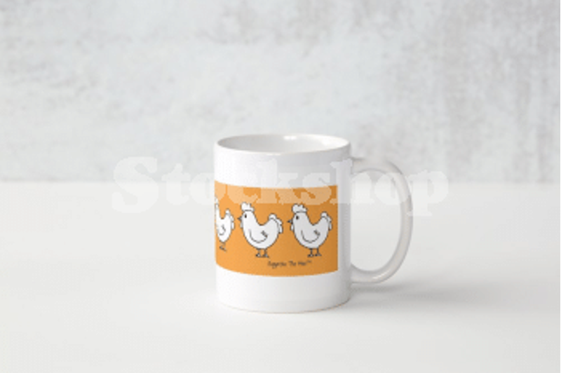 Stockshop Eggatha the Hen Mug Orange