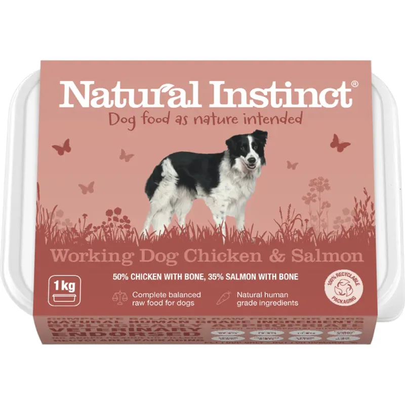 Natural Instinct Working Dog Chicken and Salmon