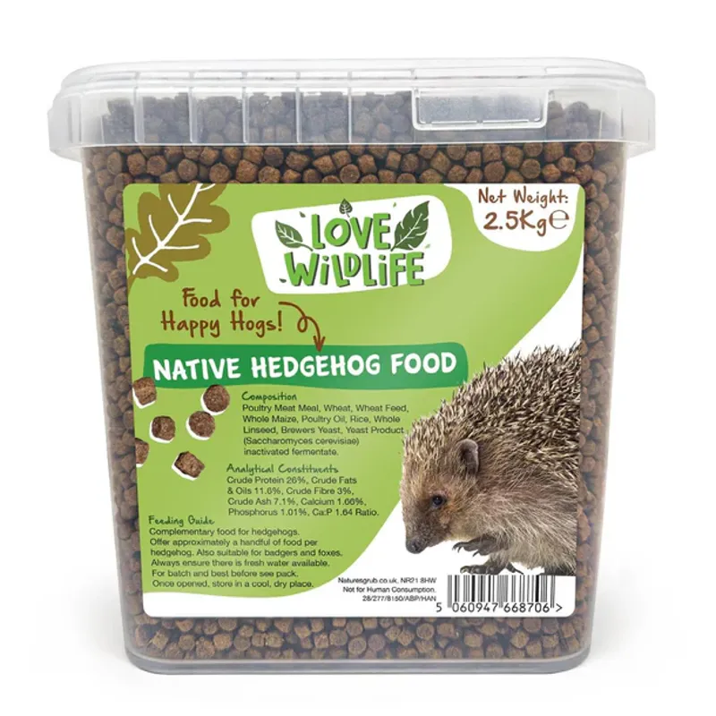 Love Wildlife Native Hedgehog Food 2.5kg