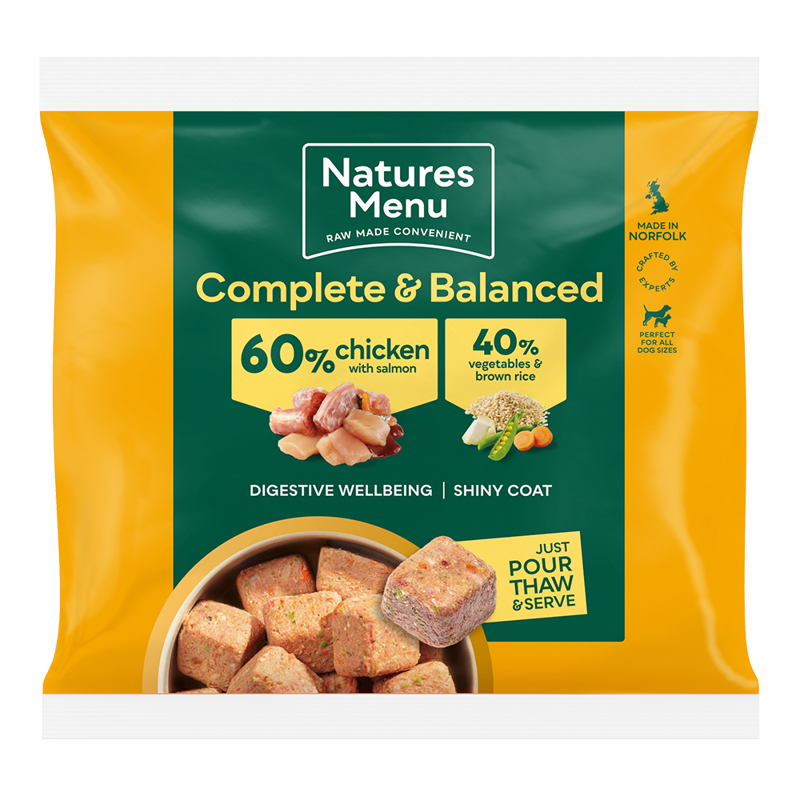 Natures Menu 60% Chicken with Salmon Nuggets 1kg