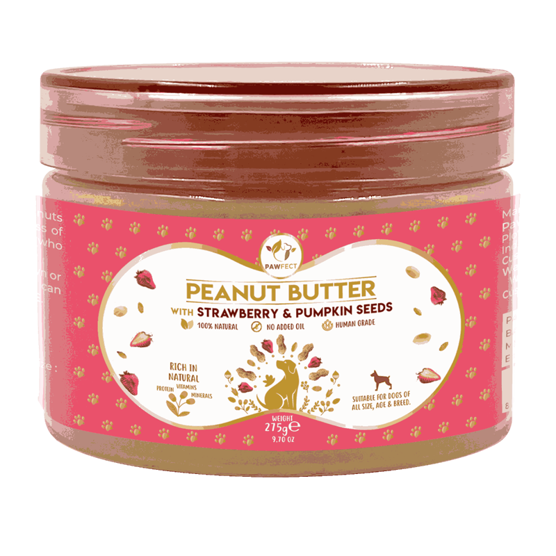 Pawfect Peanut Butter with Strawberry and Pumpkin Seeds 275g