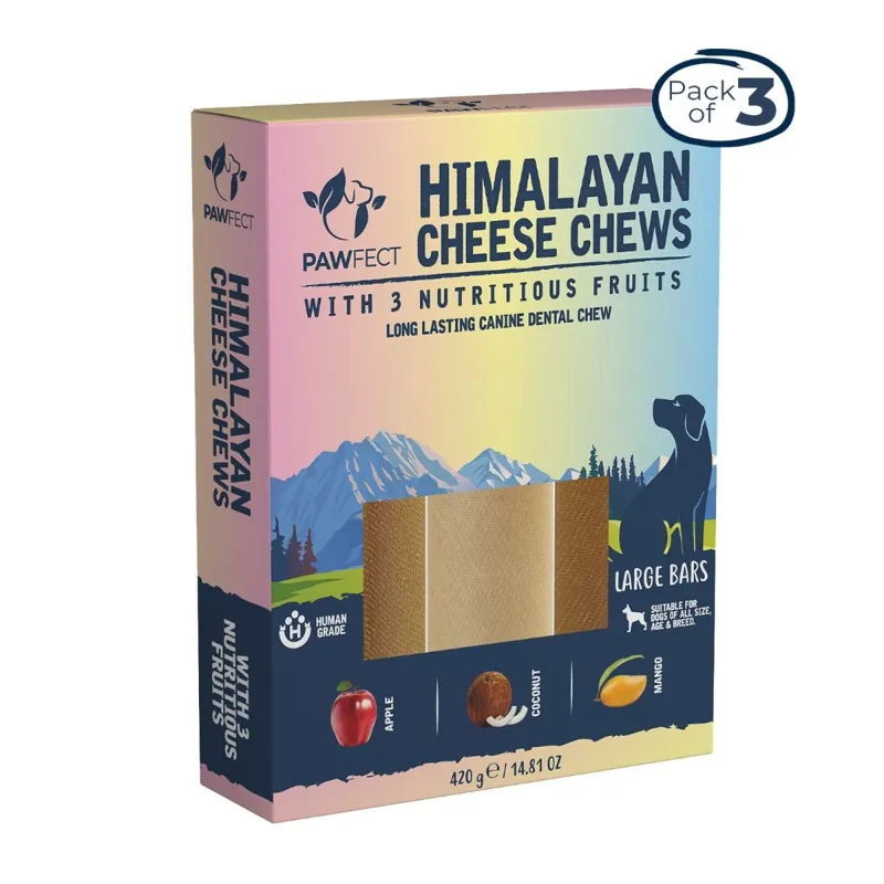 Pawfect Chew Bar with 3 Nutritious Fruits 3x140g