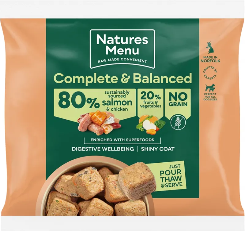 Natures Menu 80% Salmon and Chicken with Superfoods 1kg