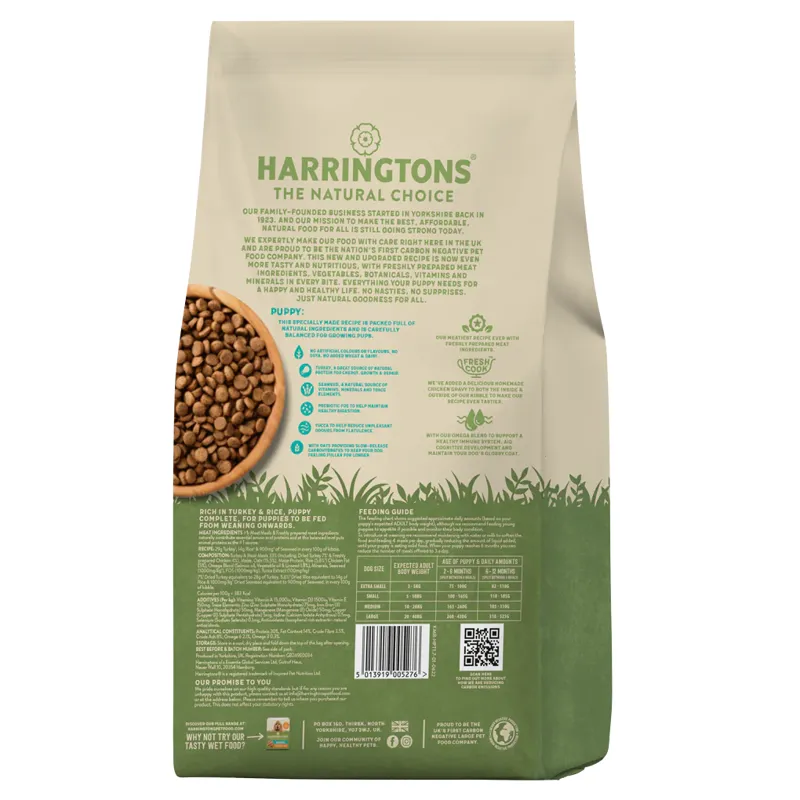 Harringtons Puppy Turkey and Rice 1.7kg-1
